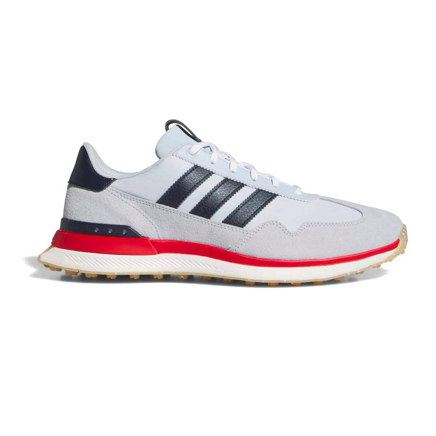adidas S2G Tex Spikeless Golf Shoes - White / Navy / Scarlett