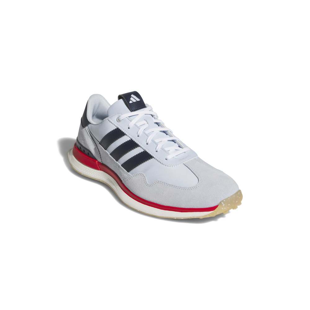 adidas S2G Tex Spikeless Golf Shoes - White / Navy / Scarlett