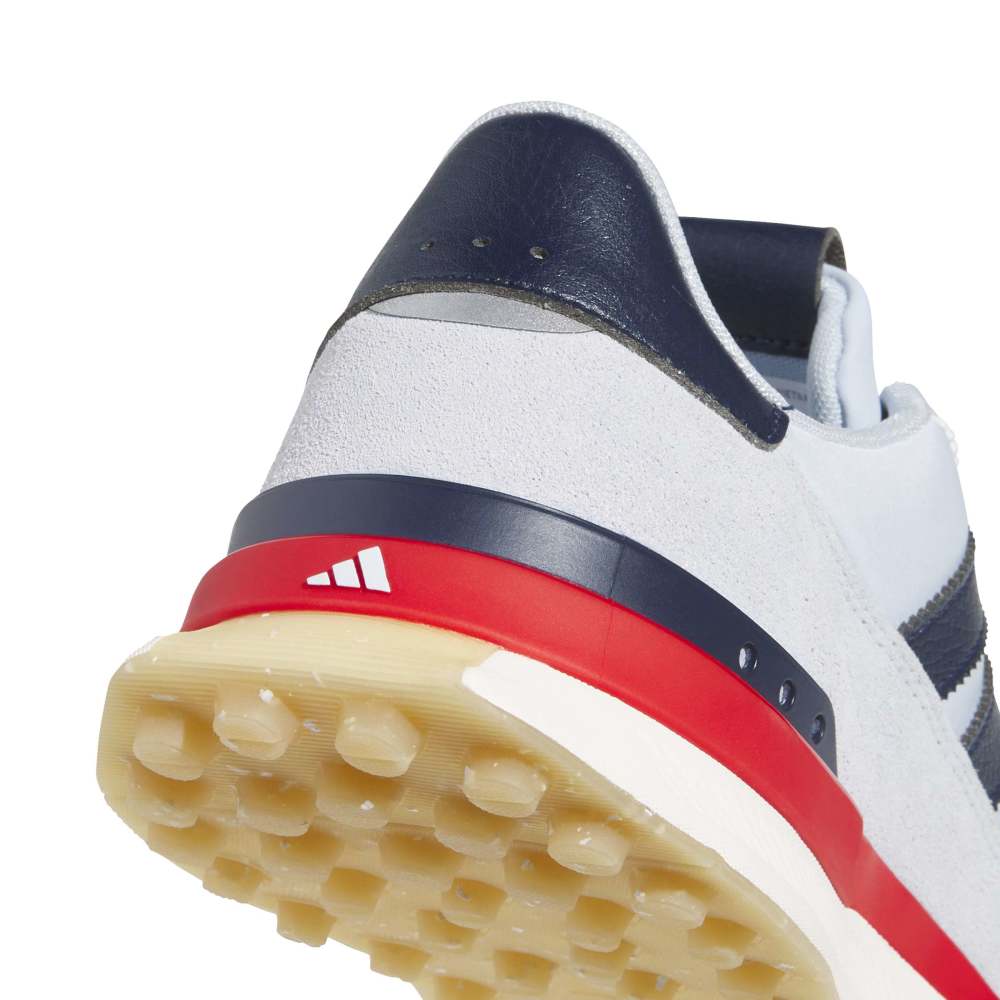 adidas S2G Tex Spikeless Golf Shoes - White / Navy / Scarlett - adidas