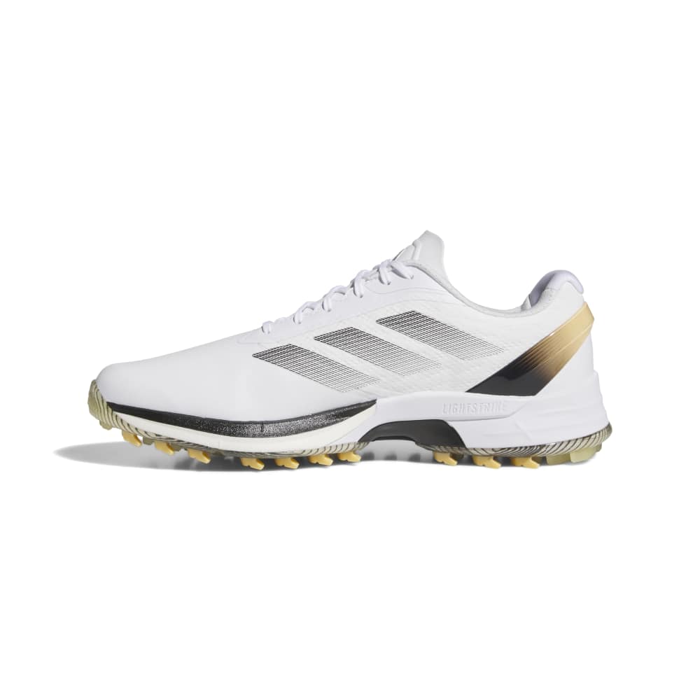 adidas Adizero ZG Spikeless Golf Shoes - White / Black / Ice Tan