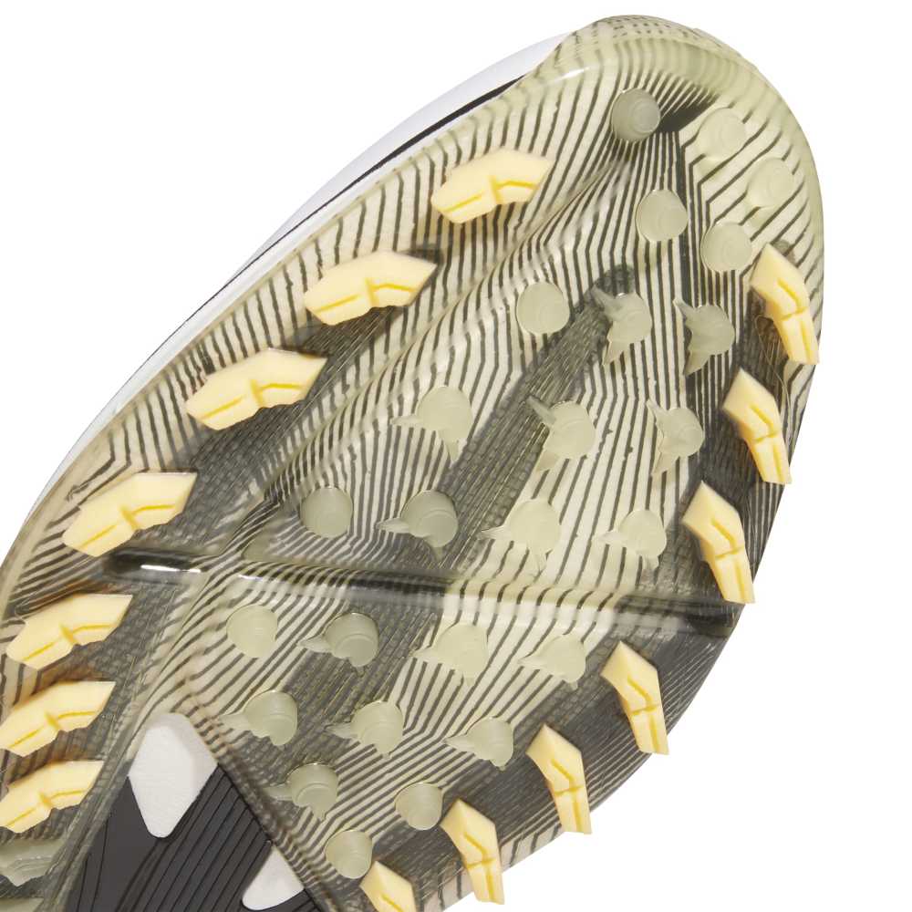 adidas Adizero ZG Spikeless Golf Shoes - White / Black / Ice Tan