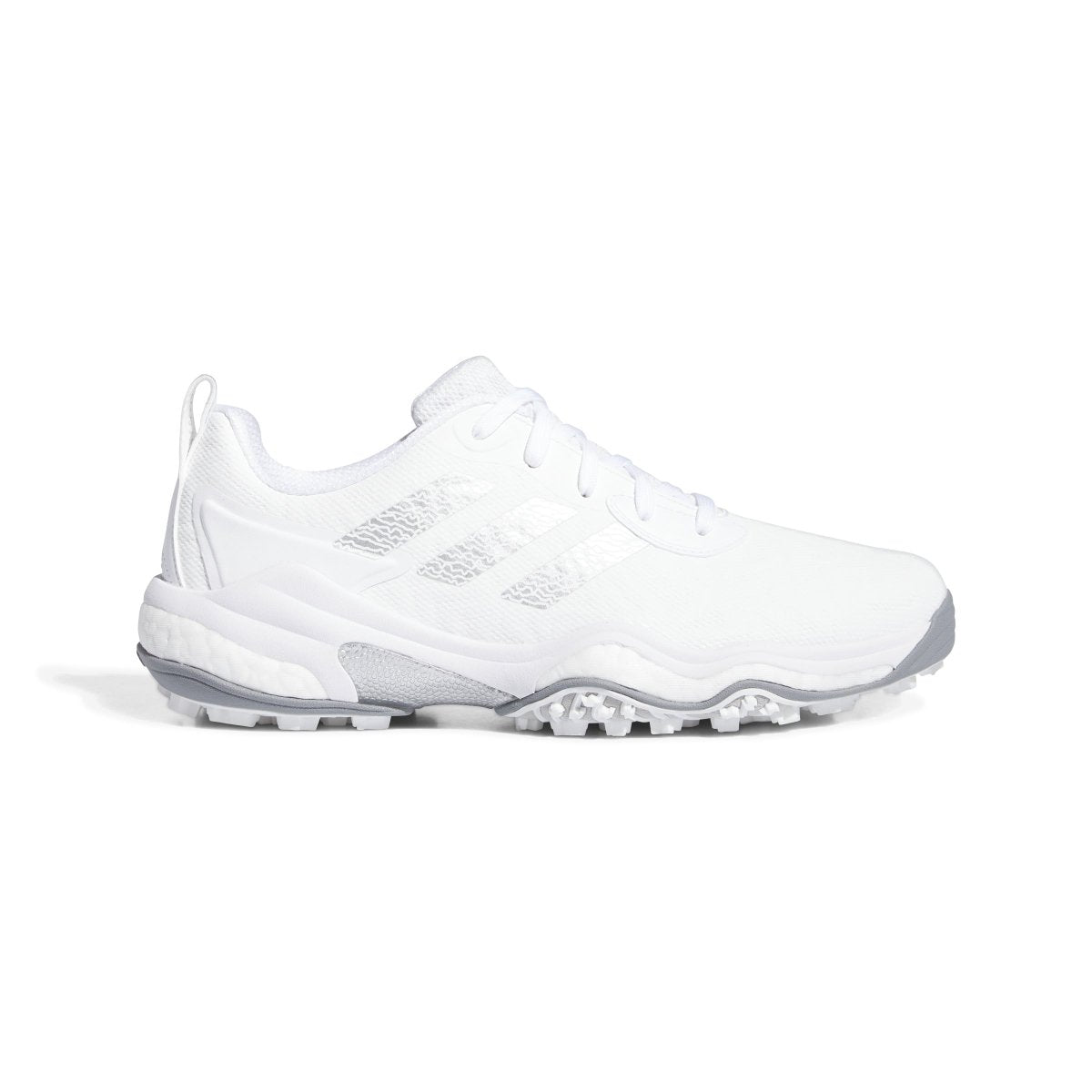 adidas CodeChaos 25 Spikeless Golf Shoes - White / Silver Metallic / Grey Two - adidas