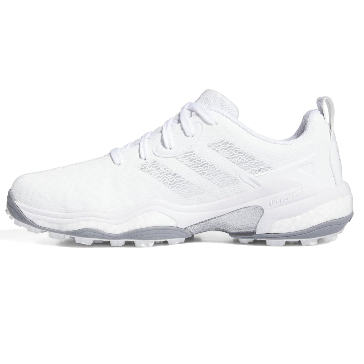 adidas CodeChaos 25 Spikeless Golf Shoes - White / Silver Metallic / Grey Two - adidas