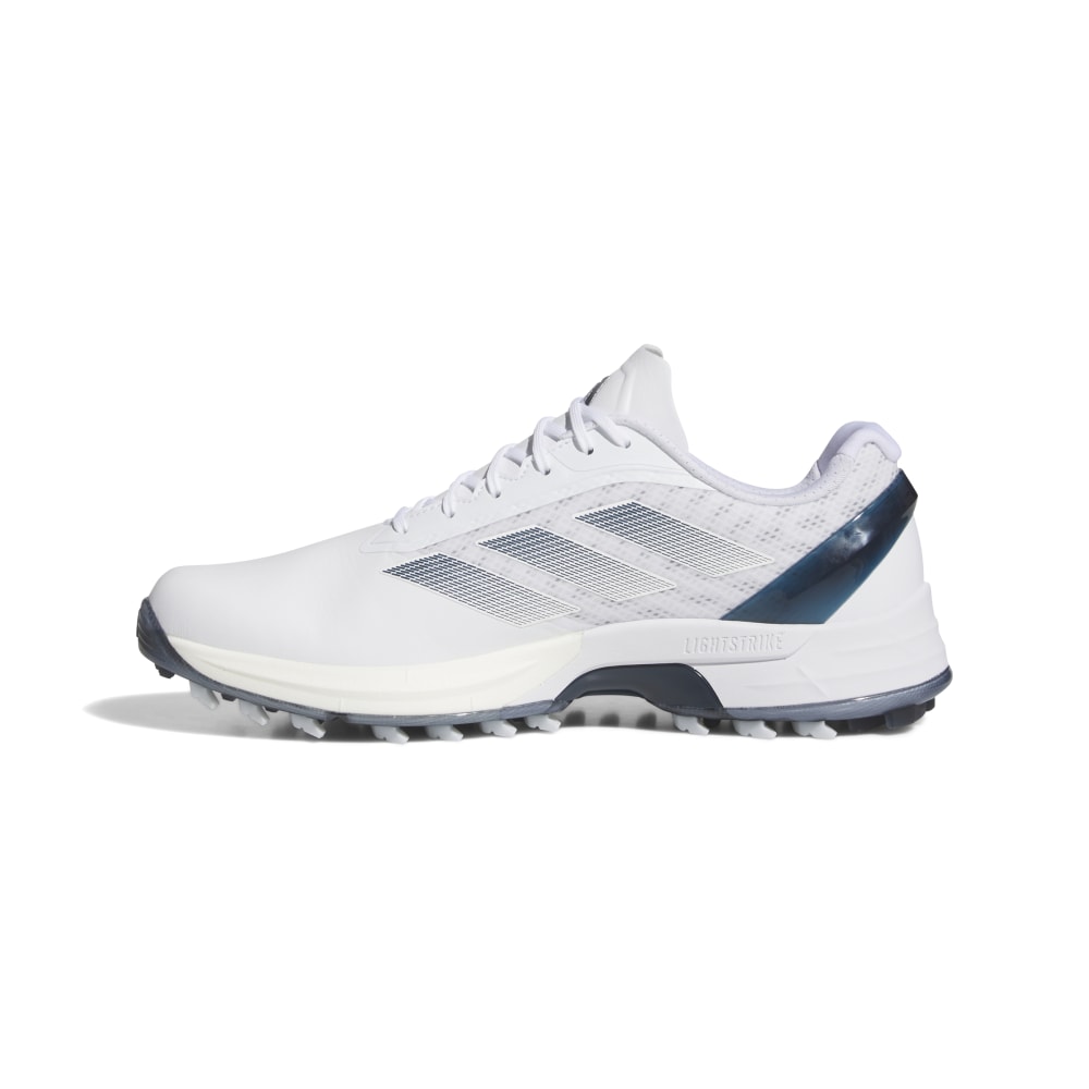 adidas Adizero ZG Spikeless Golf Shoes - White / Collegiate Navy