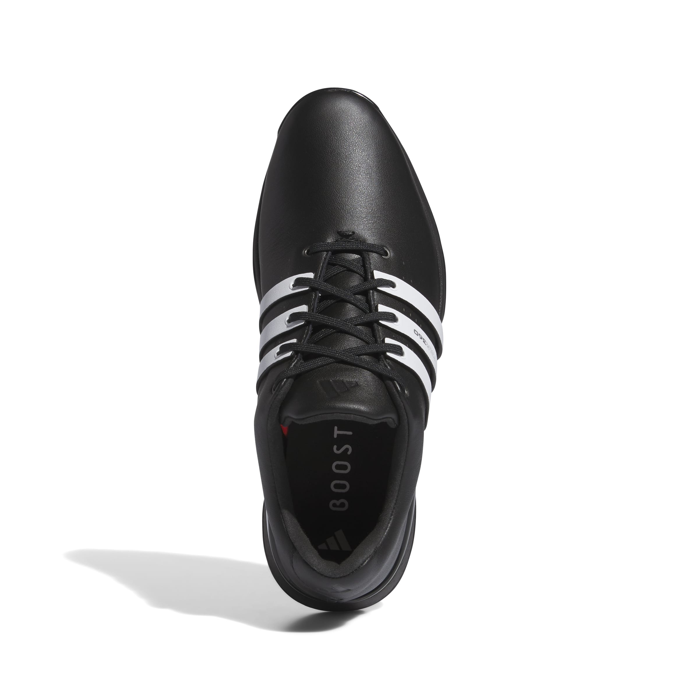 adidas Tour 360 Spiked Golf Shoes - Black / White