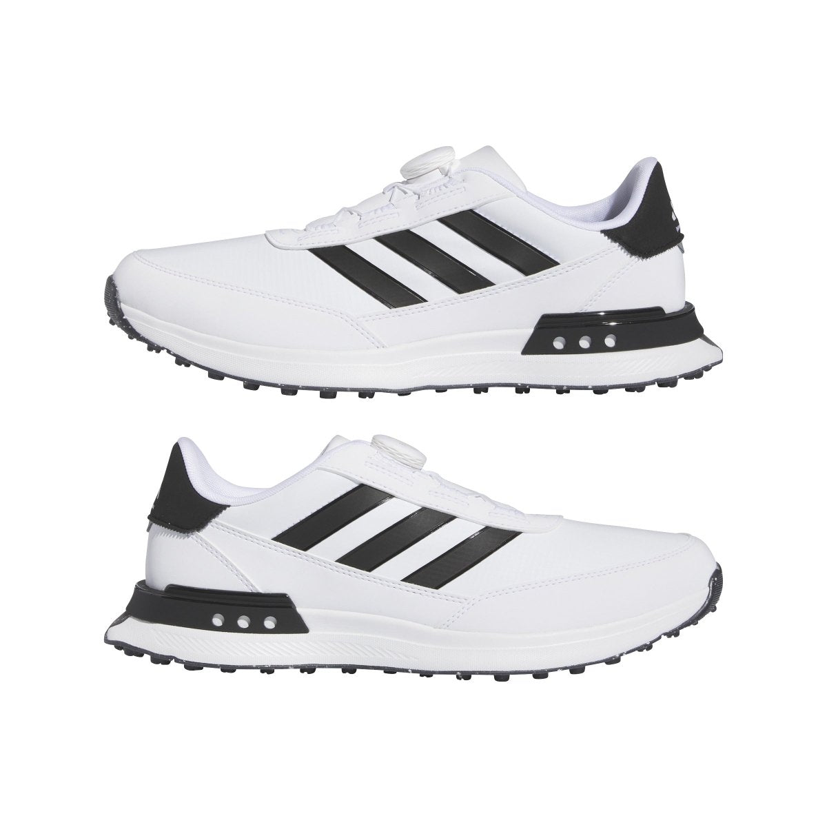 adidas S2G Boa Spikeless Golf Shoes - White / Core Black / White - adidas