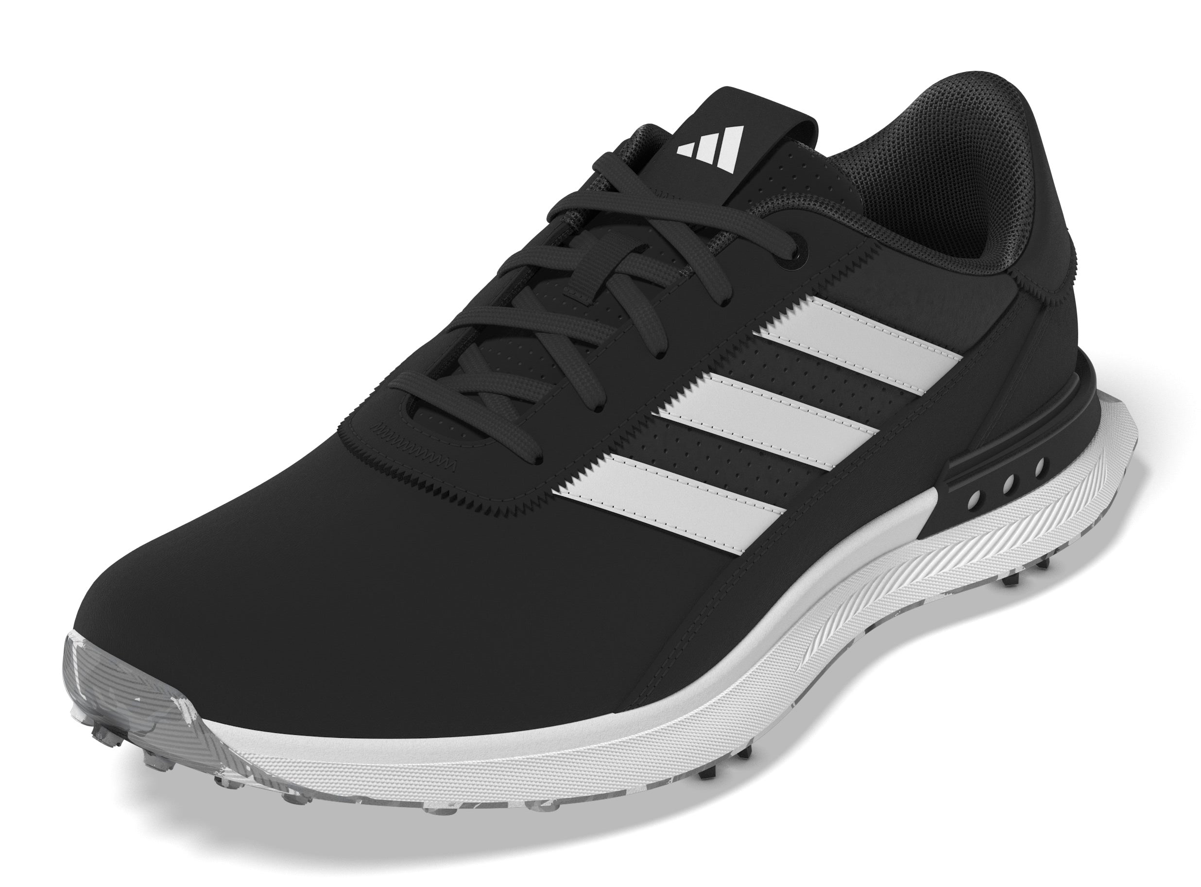 adidas S2G Leather Spiked Golf Shoes - Black