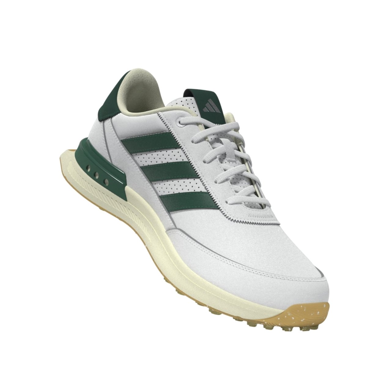 adidas S2G Leather Spikeless Golf Shoes - White / Collegiate Green / Gum - adidas