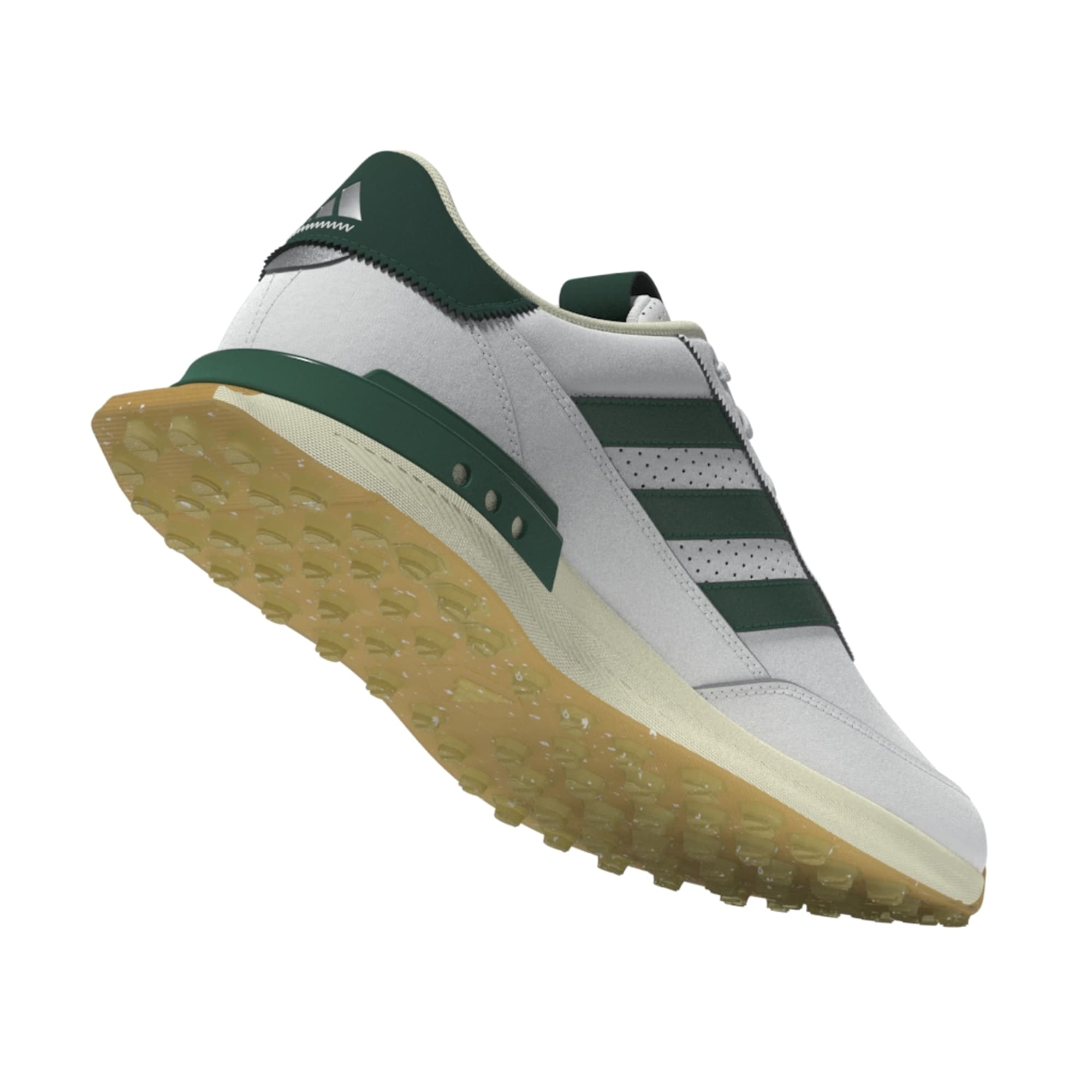 adidas S2G Leather Spikeless Golf Shoes - White / Collegiate Green / Gum