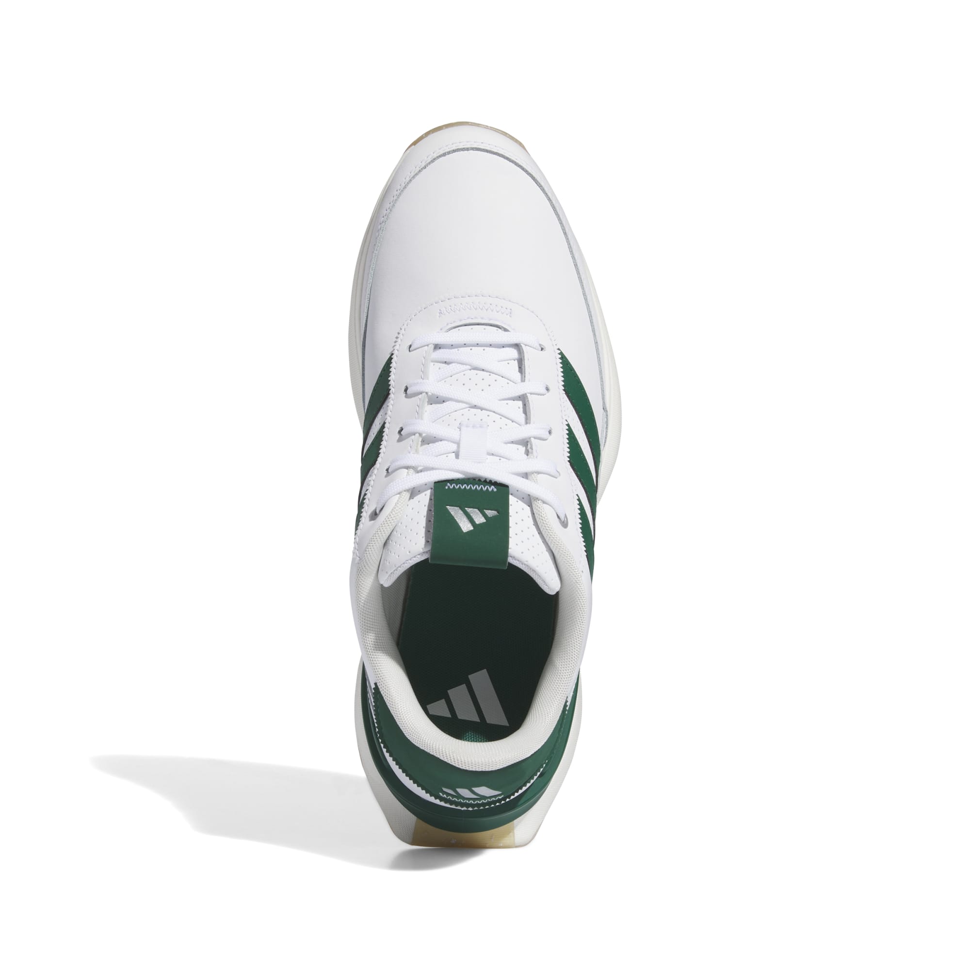 adidas S2G Leather Spikeless Golf Shoes - White / Collegiate Green / Gum