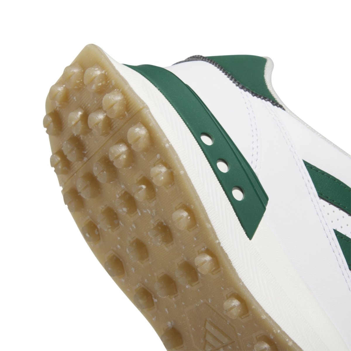 adidas S2G Leather Spikeless Golf Shoes - White / Collegiate Green / Gum - adidas