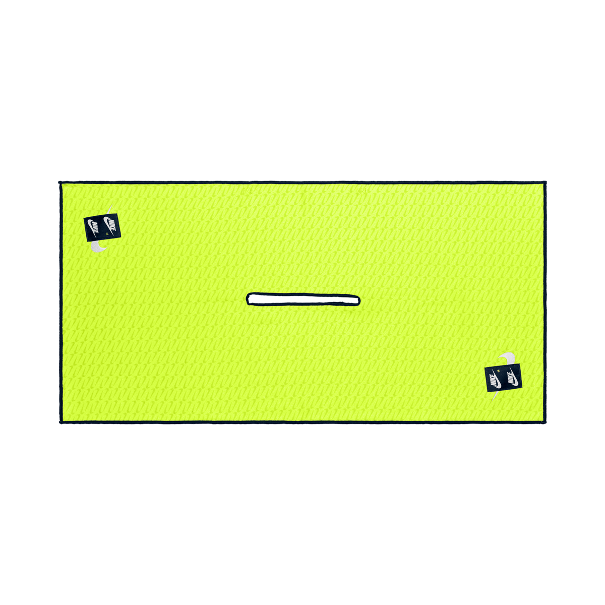 Nike Caddy Golf Towel 2.0 Graphic - Energy Volt Ice / Midnight Navy - Nike Golf
