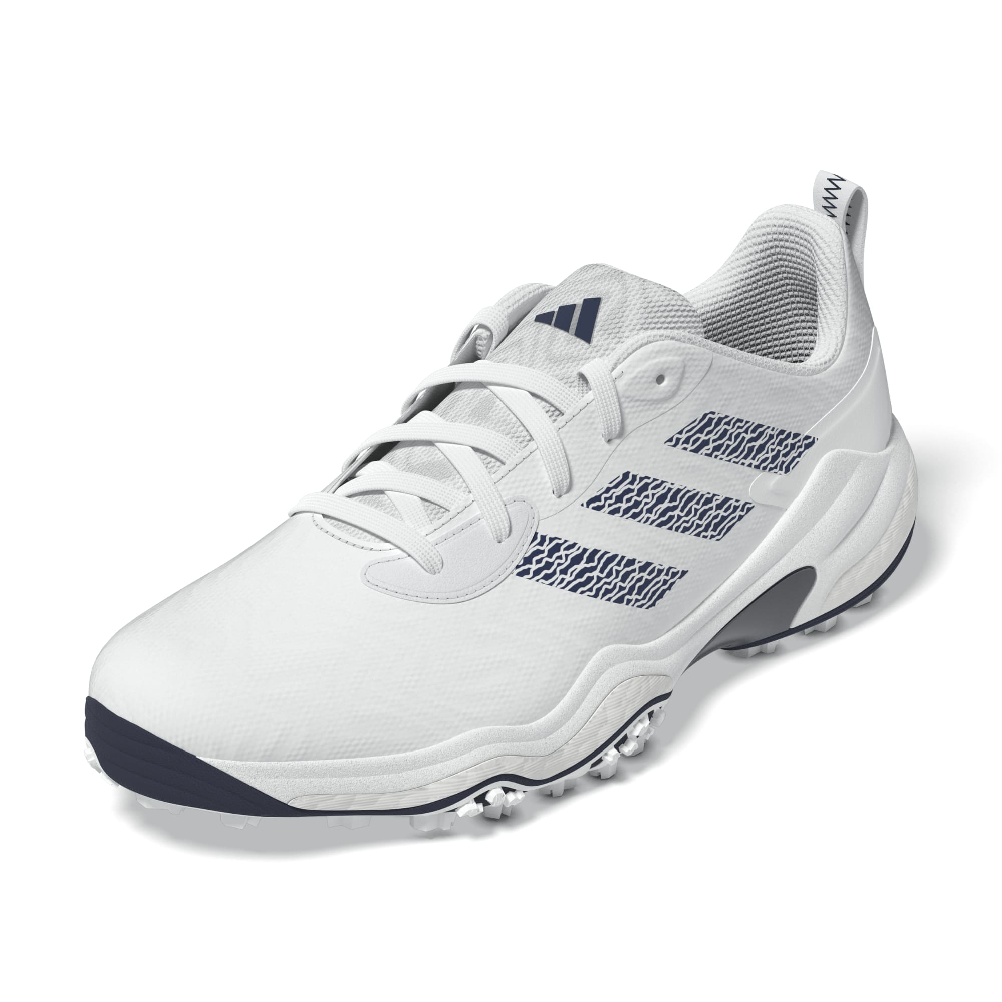 adidas CodeChaos 25 Spikeless Golf Shoes - White / Collegiate Navy