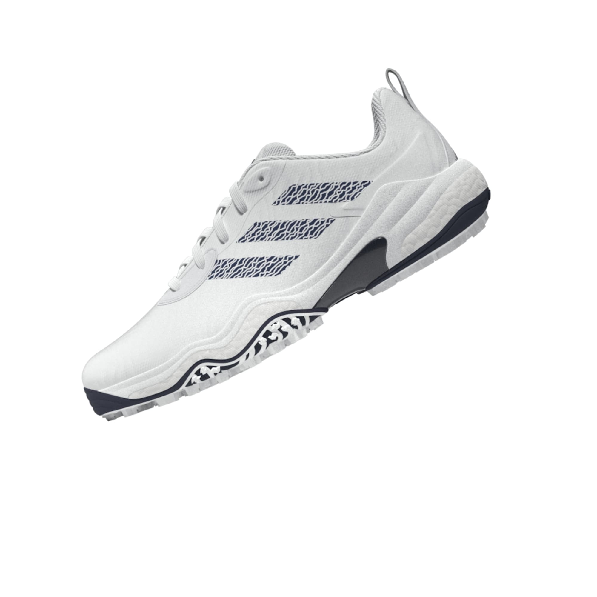 adidas CodeChaos 25 Spikeless Golf Shoes - White / Collegiate Navy