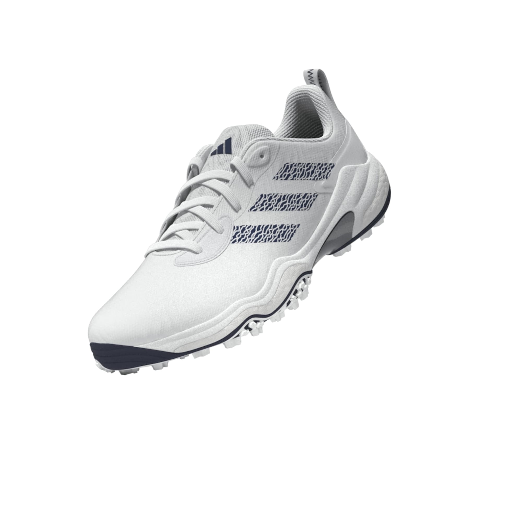 adidas CodeChaos 25 Spikeless Golf Shoes - White / Collegiate Navy