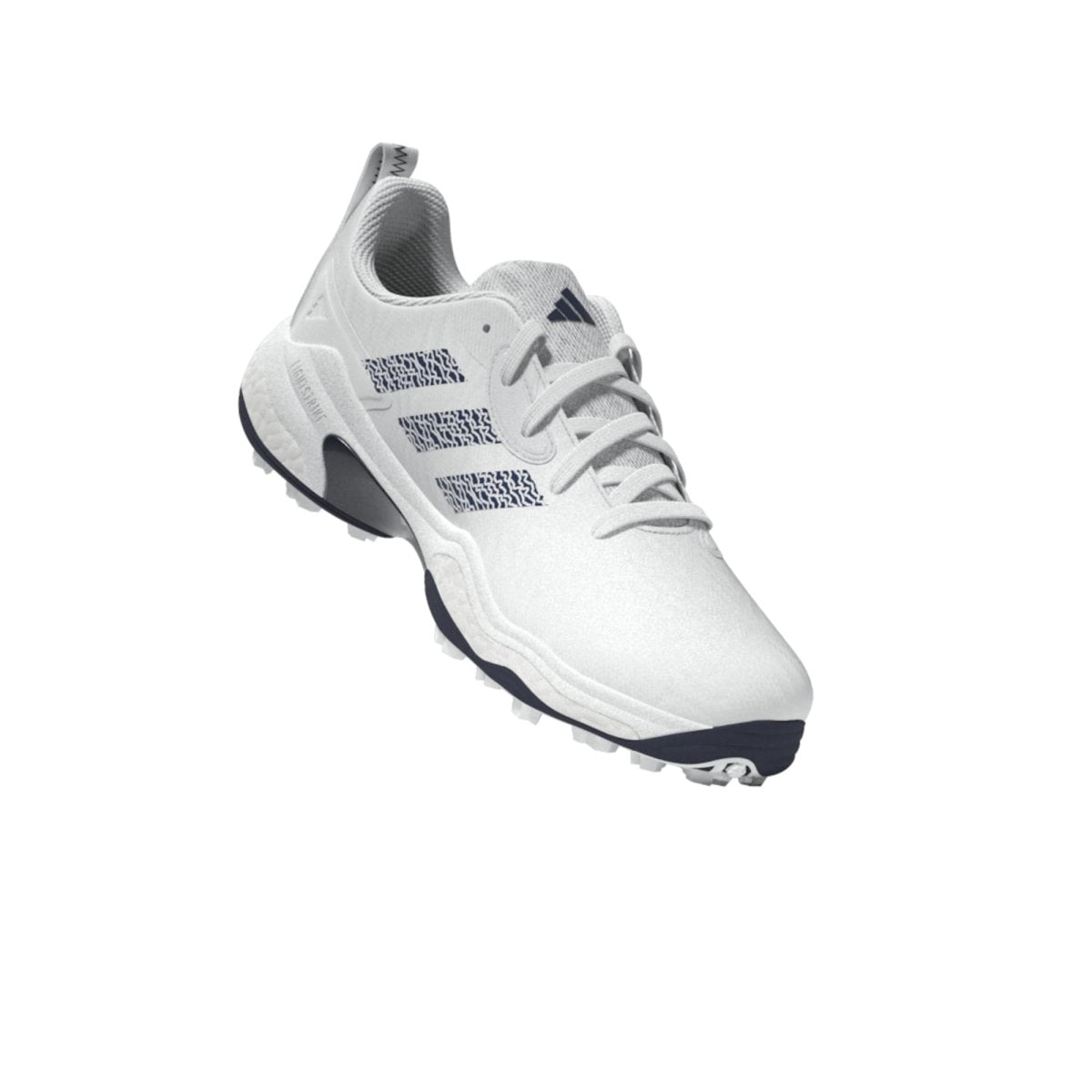 adidas CodeChaos 25 Spikeless Golf Shoes - White / Collegiate Navy - adidas
