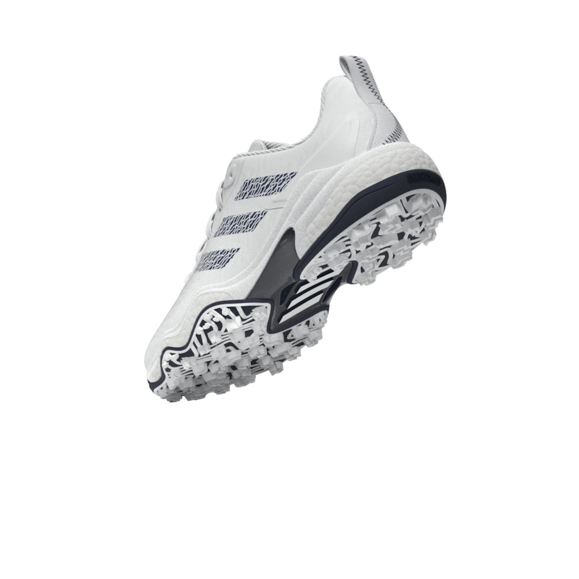 adidas CodeChaos 25 Spikeless Golf Shoes - White / Collegiate Navy