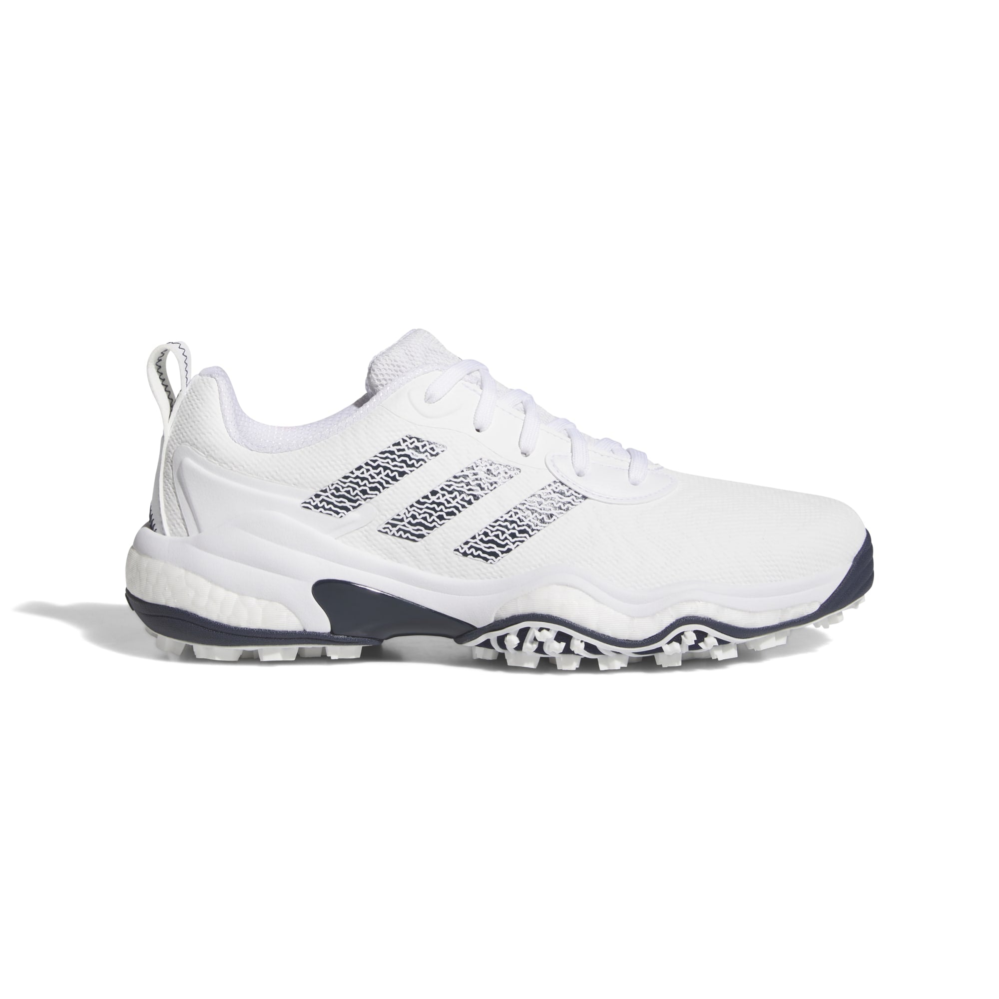 adidas CodeChaos 25 Spikeless Golf Shoes - White / Collegiate Navy