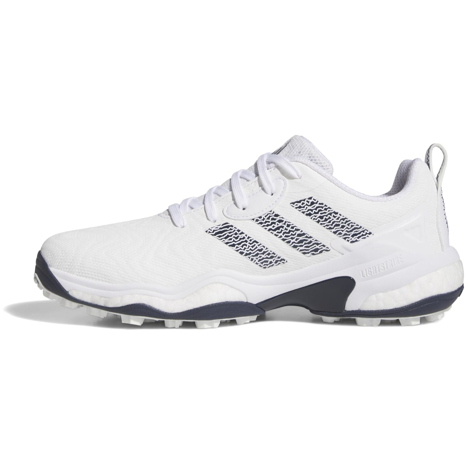 adidas CodeChaos 25 Spikeless Golf Shoes - White / Collegiate Navy