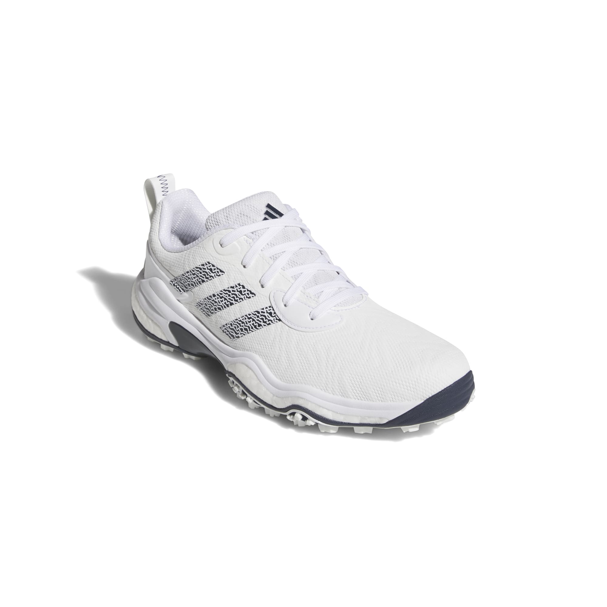 adidas CodeChaos 25 Spikeless Golf Shoes - White / Collegiate Navy