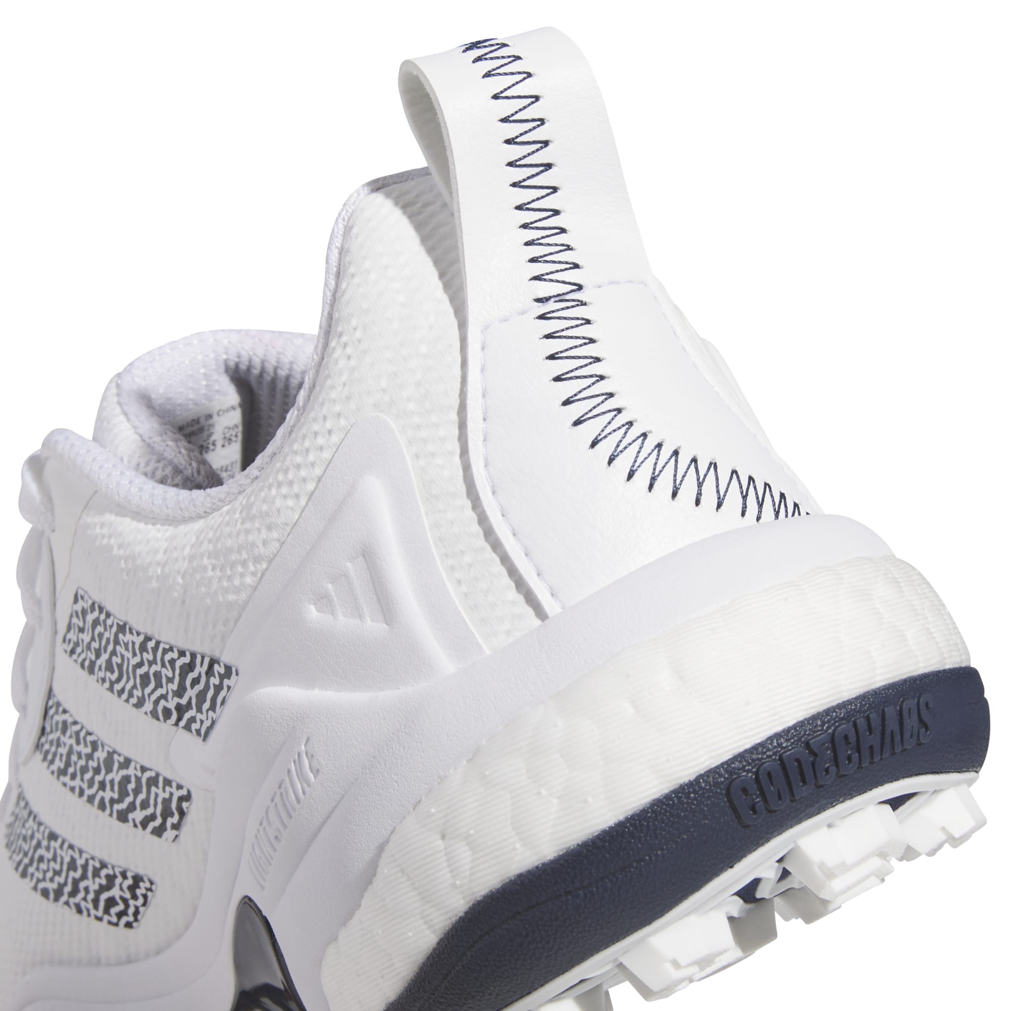 adidas CodeChaos 25 Spikeless Golf Shoes - White / Collegiate Navy