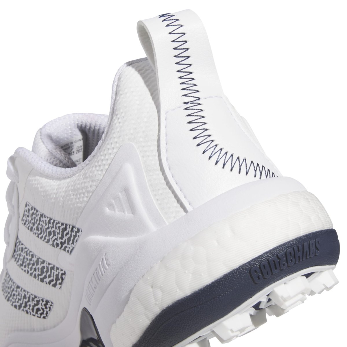 adidas CodeChaos 25 Spikeless Golf Shoes - White / Collegiate Navy - adidas