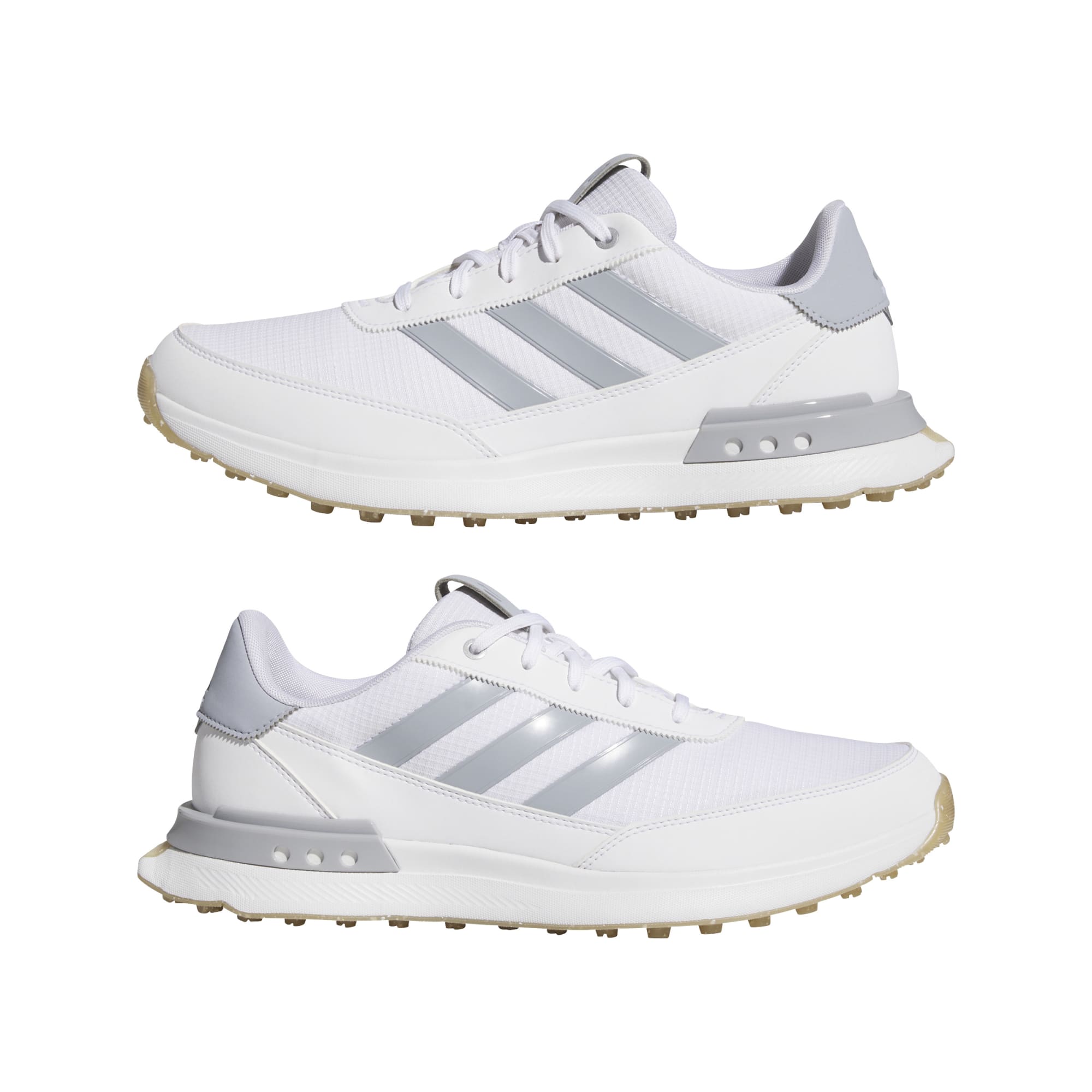 adidas S2G Spikeless Golf Shoes - White / Halo Silver / Gum