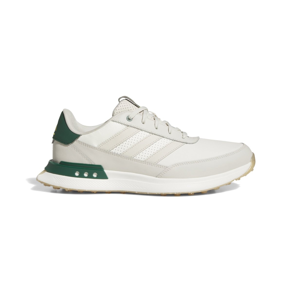 adidas S2G Leather Spikeless Golf Shoes - White / Alumina / Collegiate Green - adidas