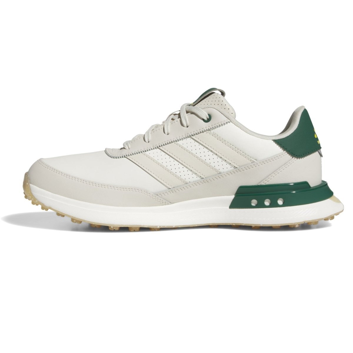 adidas S2G Leather Spikeless Golf Shoes - White / Alumina / Collegiate Green - adidas