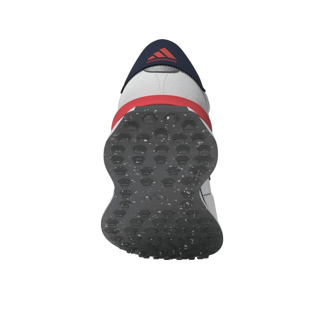 adidas S2G Leather Spikeless Golf Shoes - Cloud White / Collegiate Navy / Lucid Red - adidas