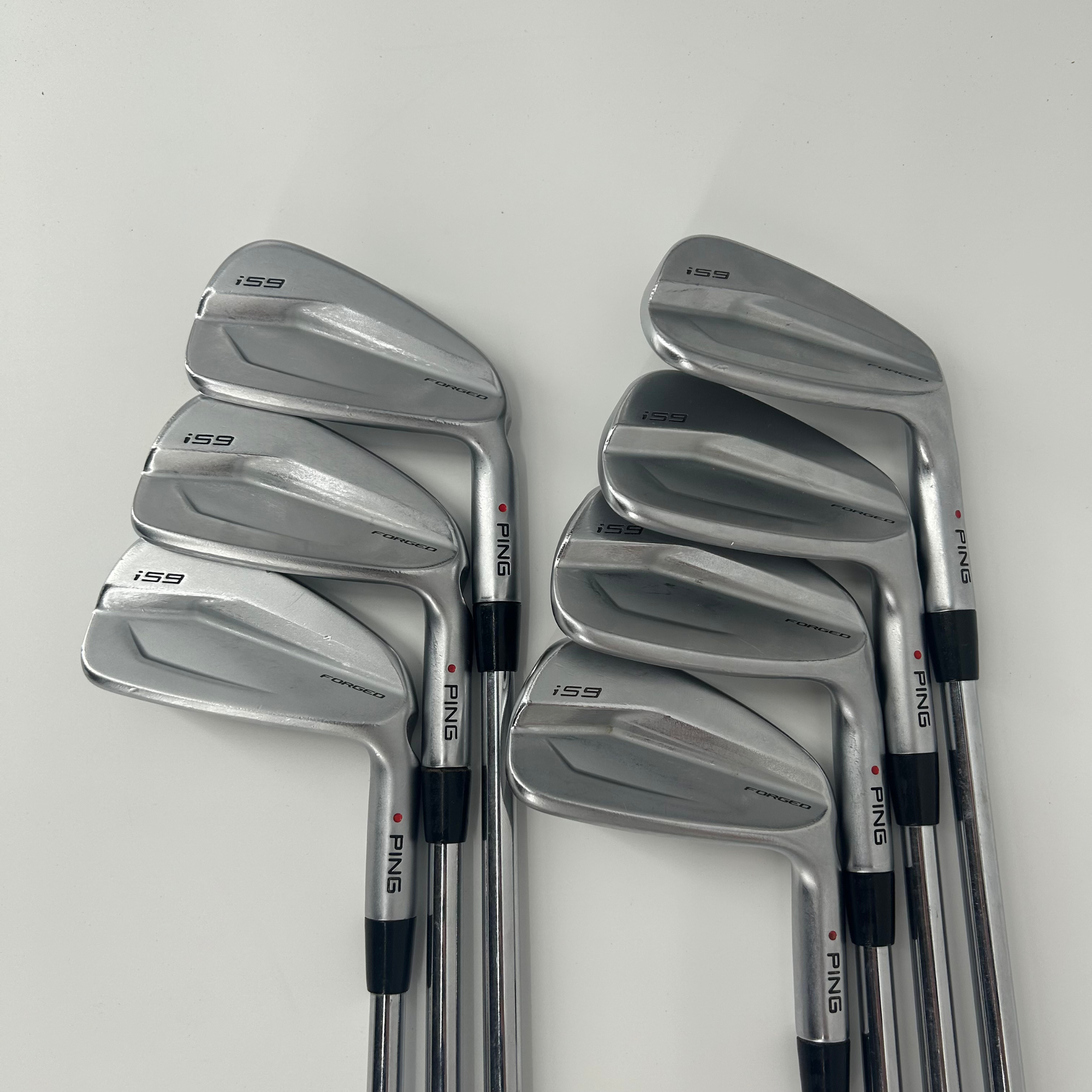 Ping i59 Irons / 4-PW / Red Dot / KBS Tour 120 S Steel Shaft / Stiff