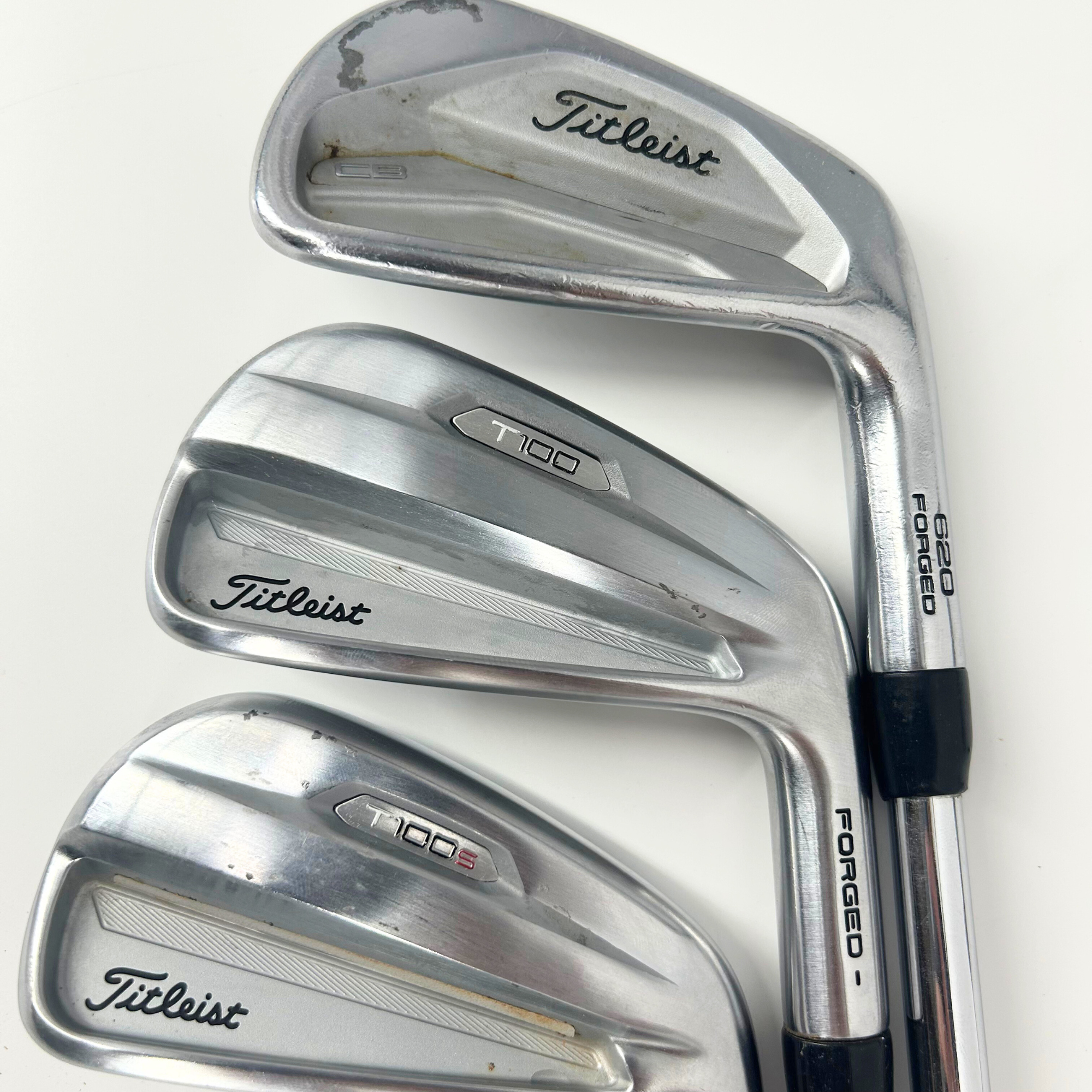 Titleist 620 CB/T150/T150s Combo Irons / 4-PW Iron / KBS $-Taper 130 / X-Stiff
