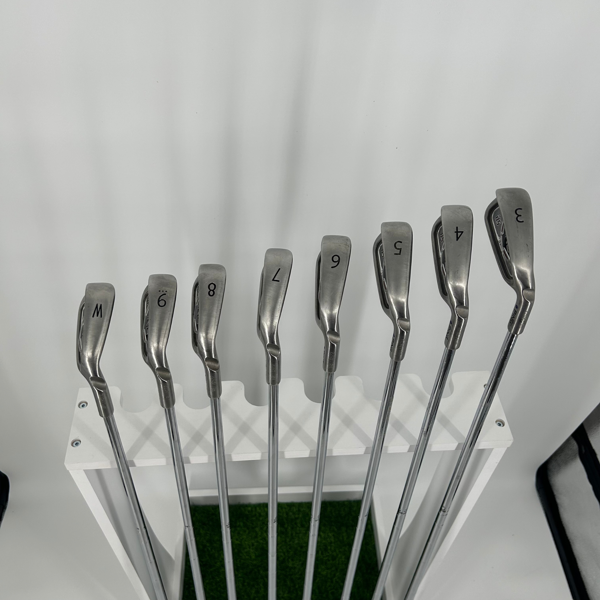Ping i15 Irons / 3-PW / Blue Dot / Ping AWT Steel Shaft / Stiff