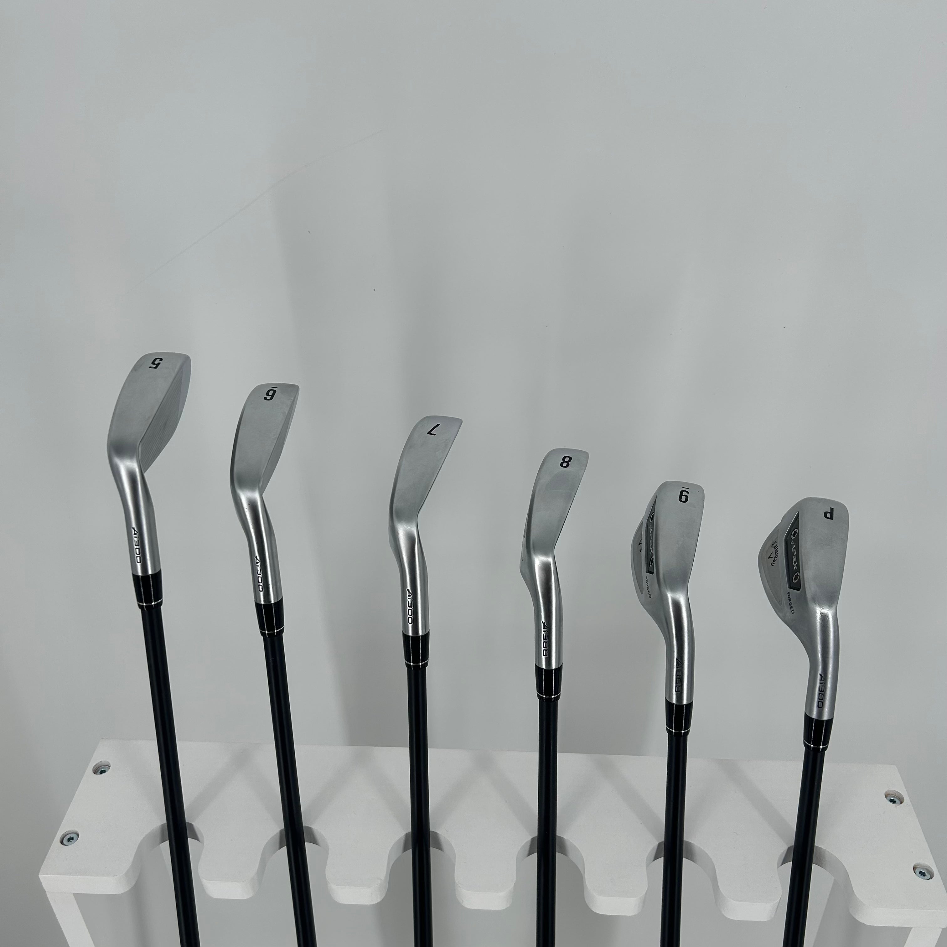 Callaway Apex AI300 / 5-PW / Project X Cypher Fifty 5.0 Graphite Shafts / A Flex