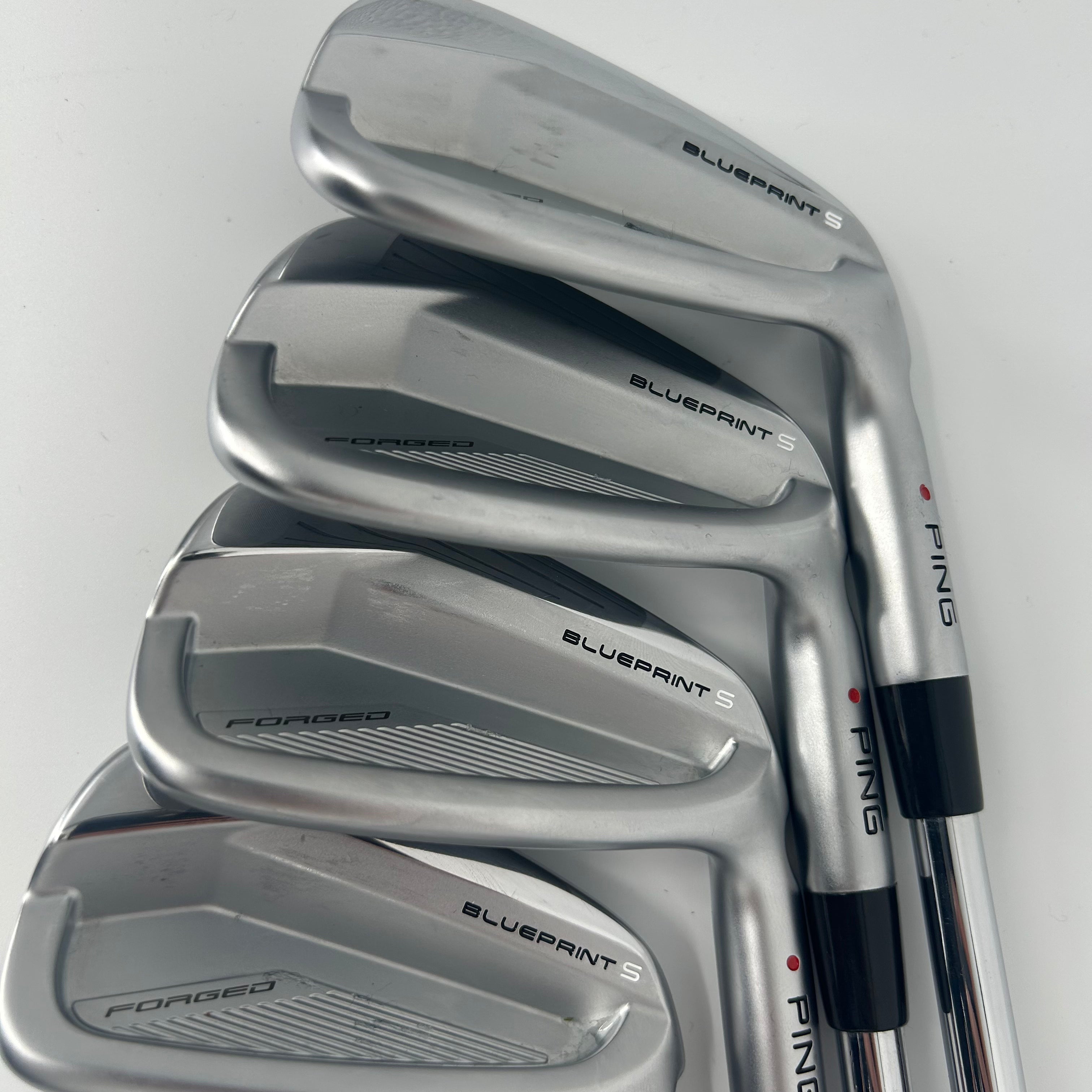 Ping Blueprint S Irons / 4-PW / Red Dot / Project X 6.5 X-Stiff Flex Shaft (Upcharge Shaft)