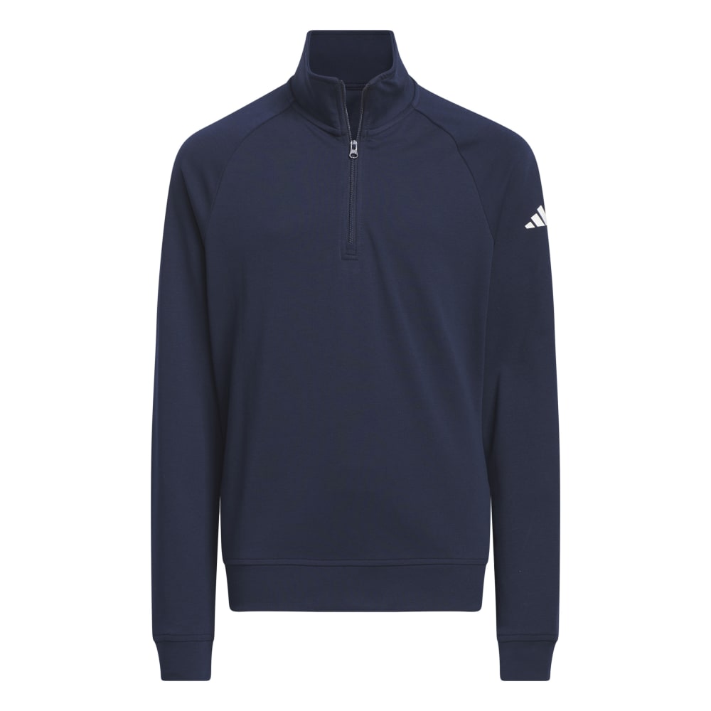 adidas Junior 1/4 Zip Golf Pullover - Collegiate Navy