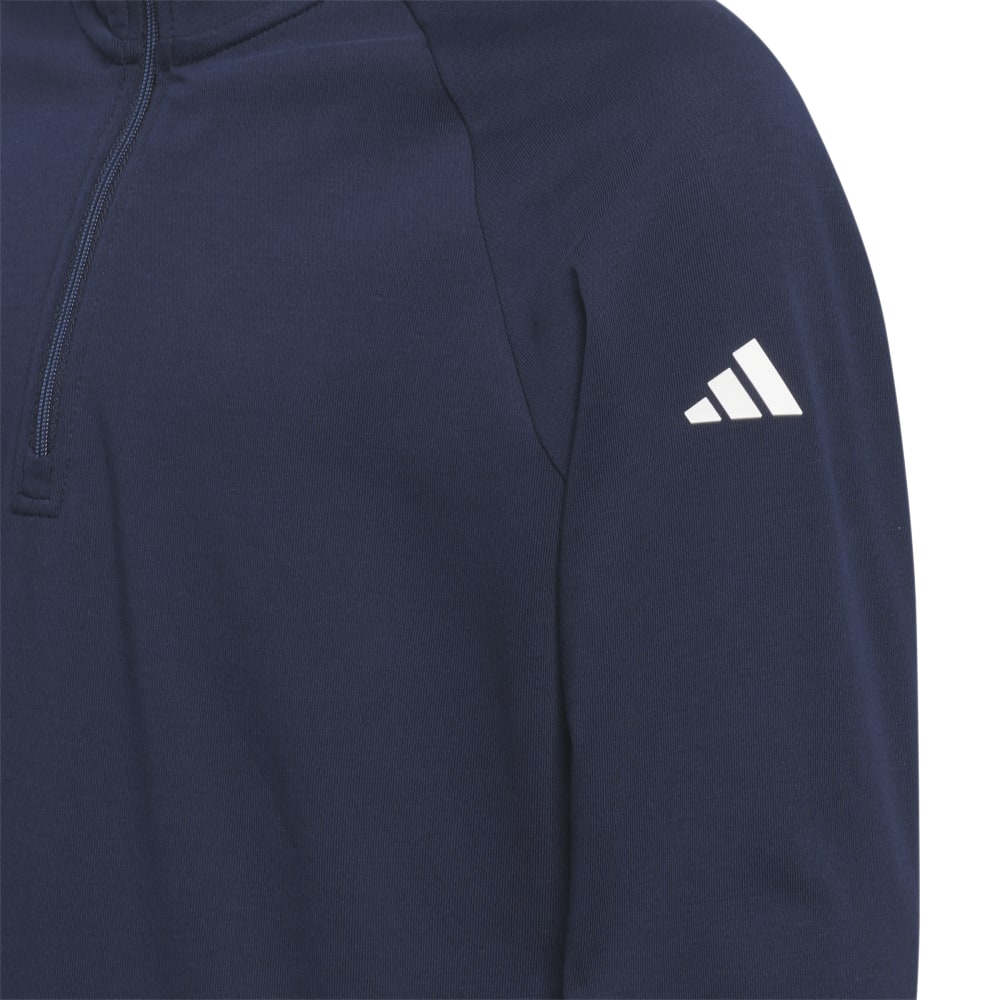 adidas Junior 1/4 Zip Golf Pullover - Collegiate Navy