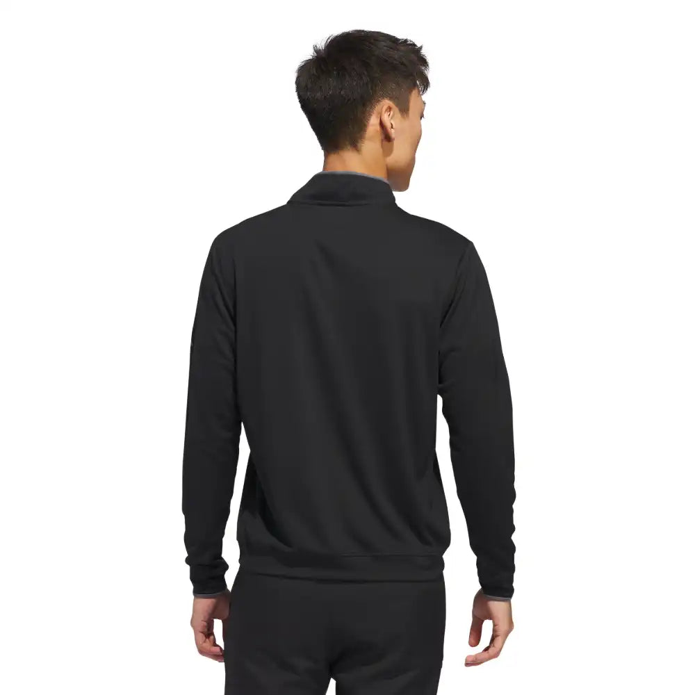 adidas UPF Lightweight 1/4 Zip Pullover - Black
