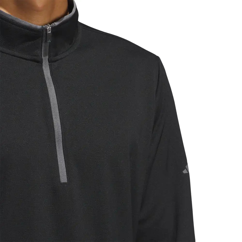 adidas UPF Lightweight 1/4 Zip Pullover - Black
