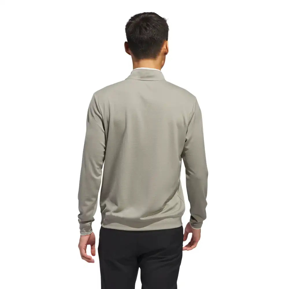 adidas UPF Lightweight 1/4 Zip Pullover - Silver Pebble