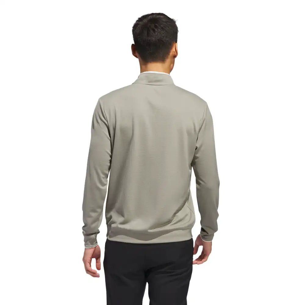 adidas UPF Lightweight 1/4 Zip Pullover - Silver Pebble - adidas