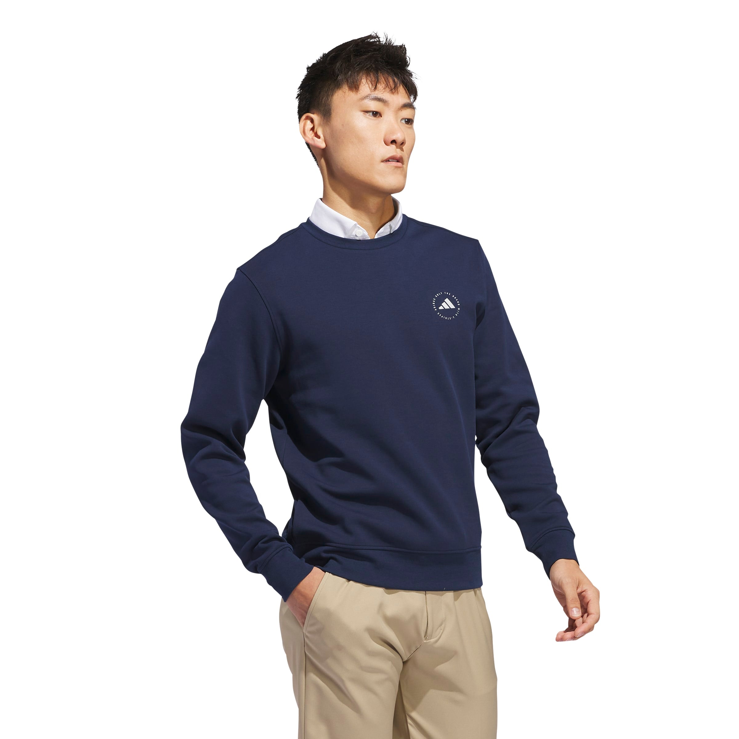 adidas Golf Crew Neck Pullover - Collegiate Navy