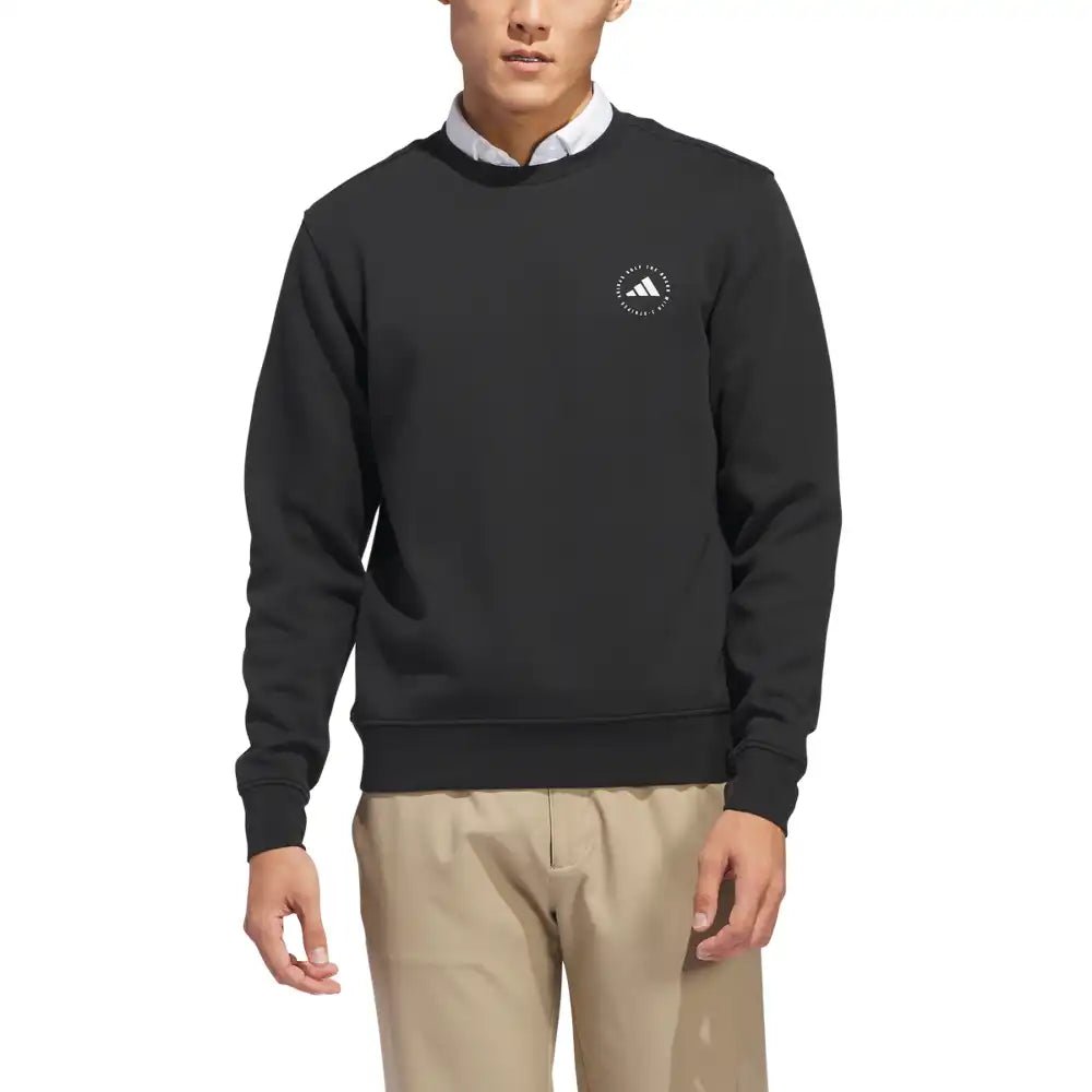 adidas Golf Crew Neck Pullover - Black - adidas