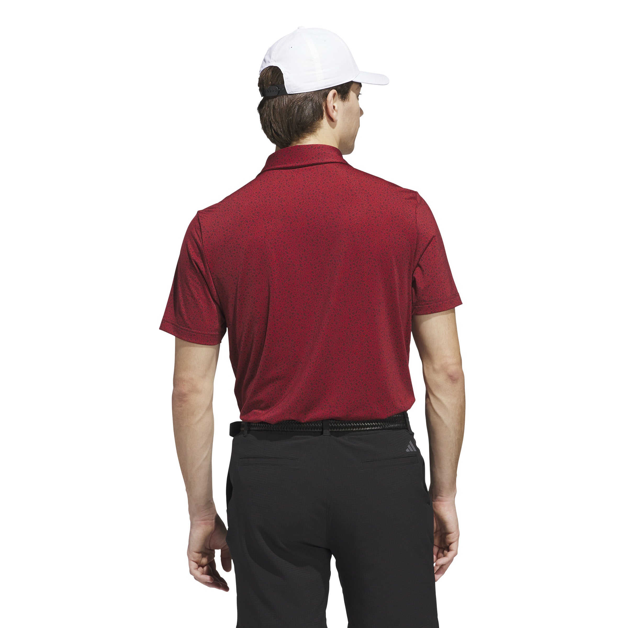 adidas Ultimate365 Mini Bunker Polo Shirt - Aurora Ruby