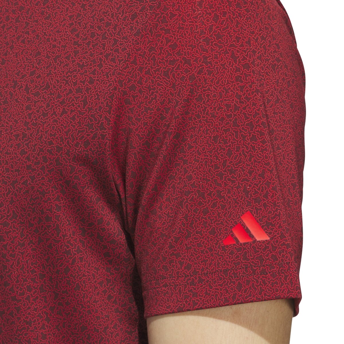 adidas Ultimate365 Mini Bunker Polo Shirt - Aurora Ruby - adidas