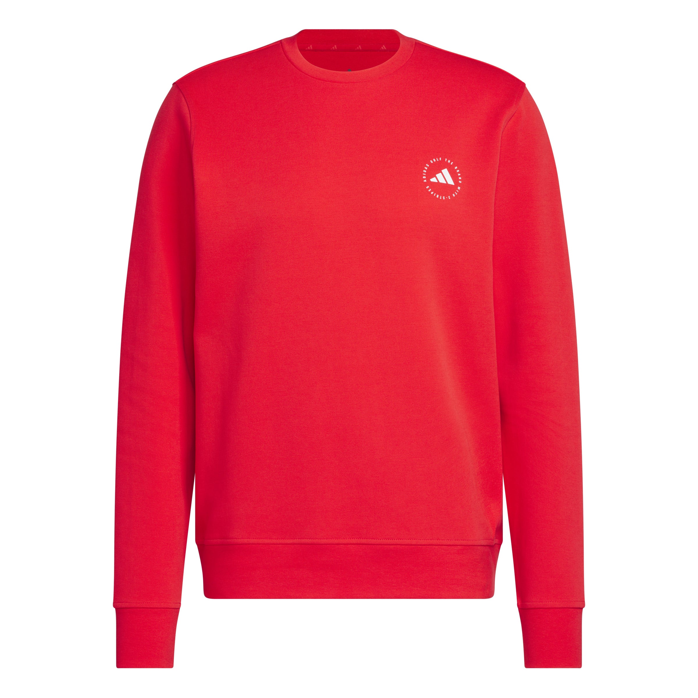 adidas Golf Crew Neck Pullover - Pure Ruby