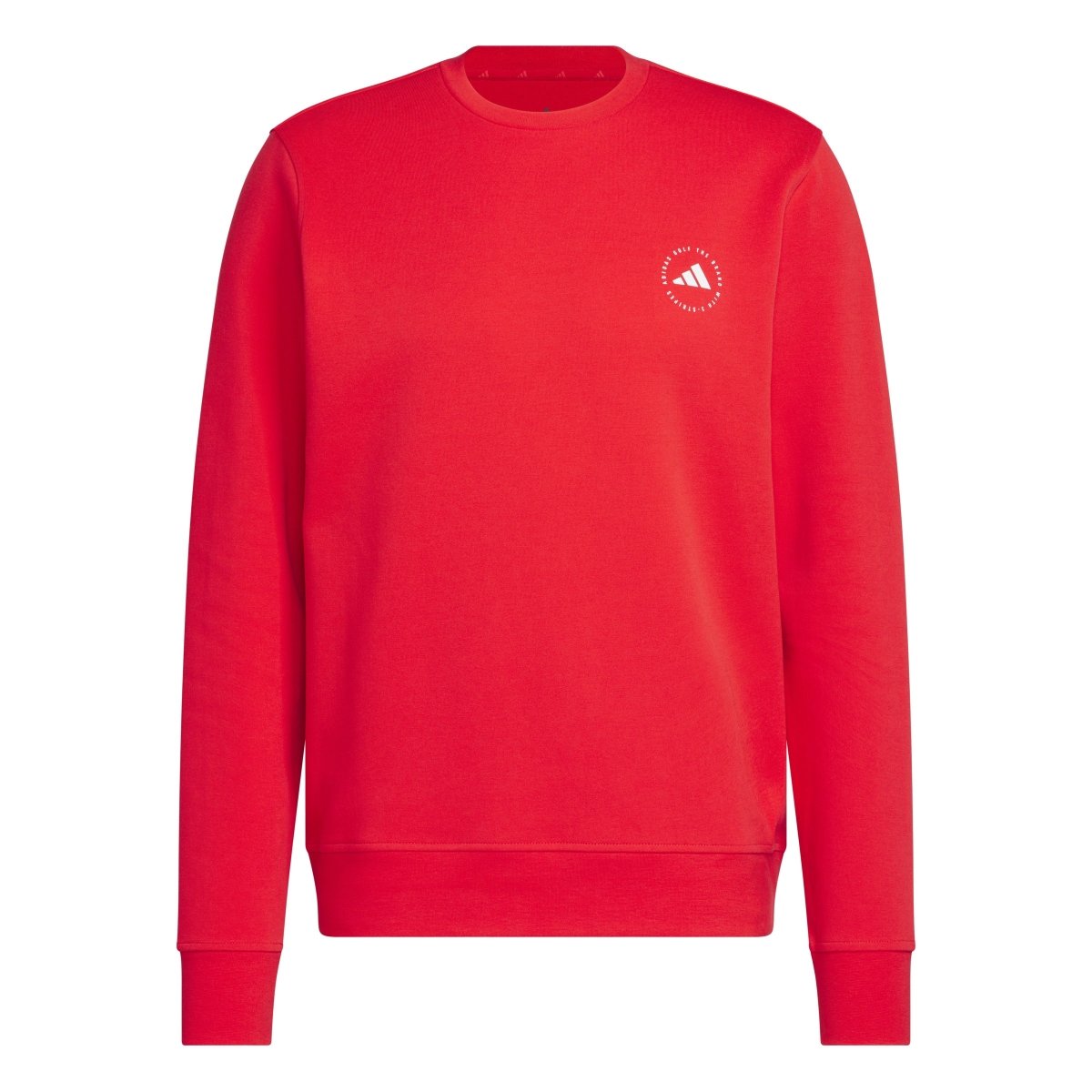 adidas Golf Crew Neck Pullover - Pure Ruby - adidas