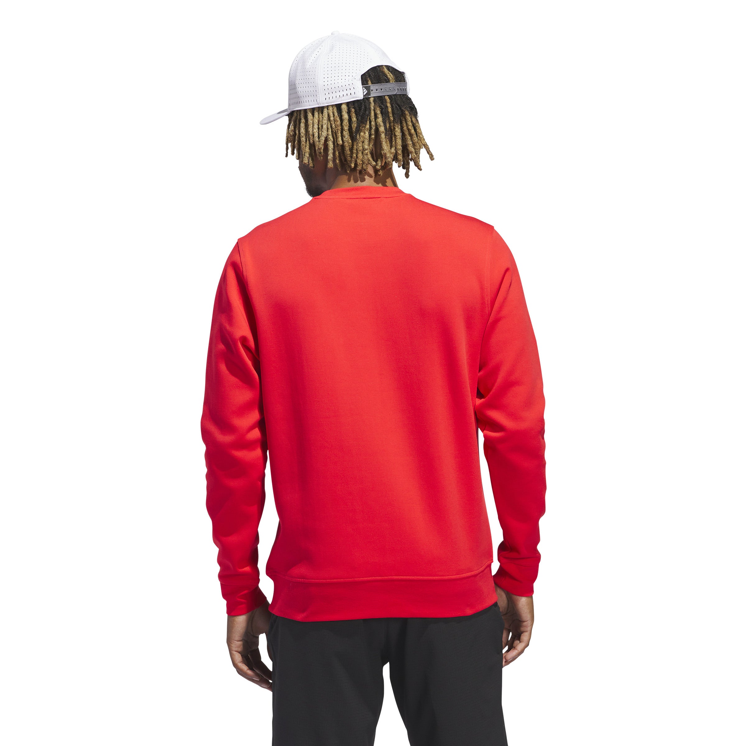 adidas Golf Crew Neck Pullover - Pure Ruby