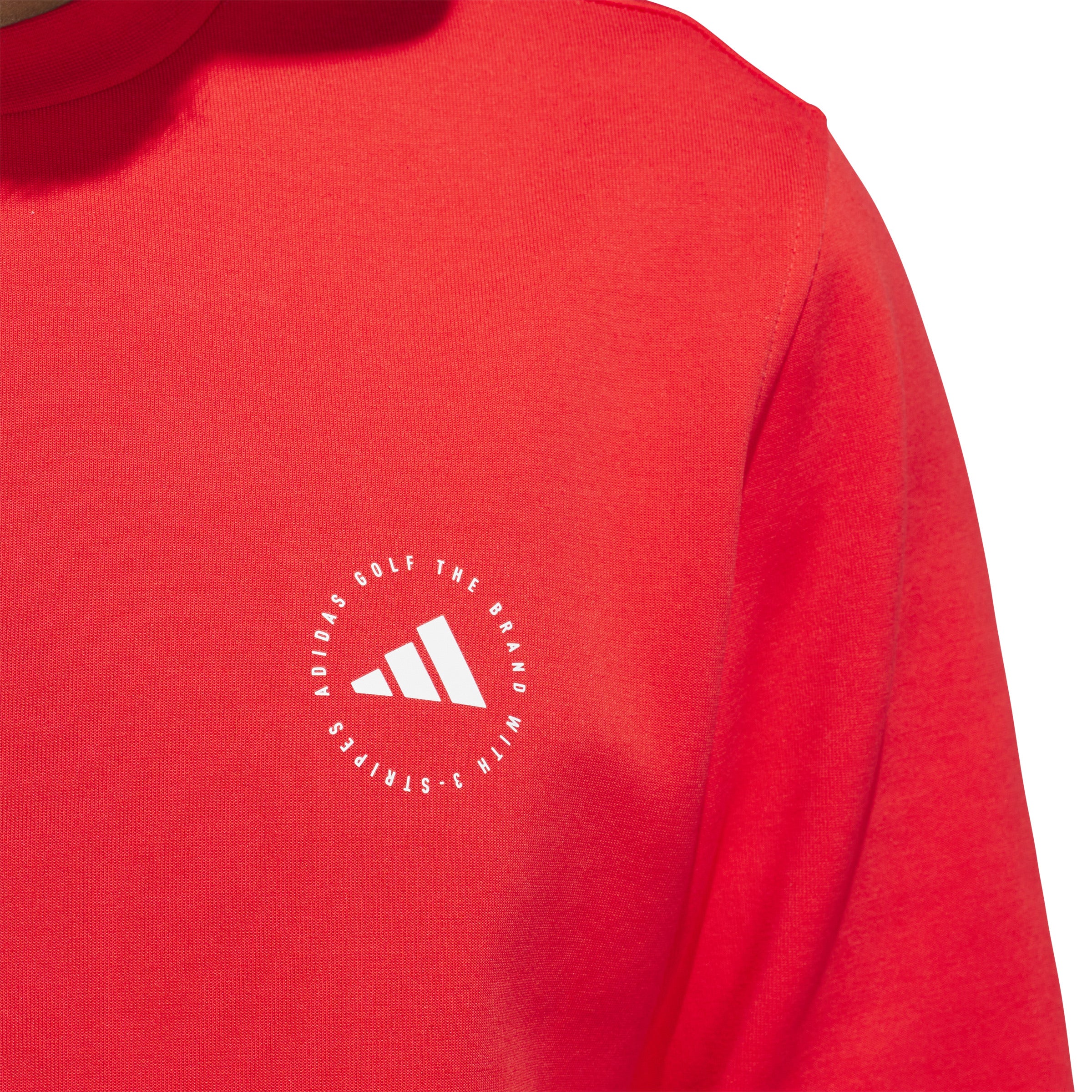 adidas Golf Crew Neck Pullover - Pure Ruby
