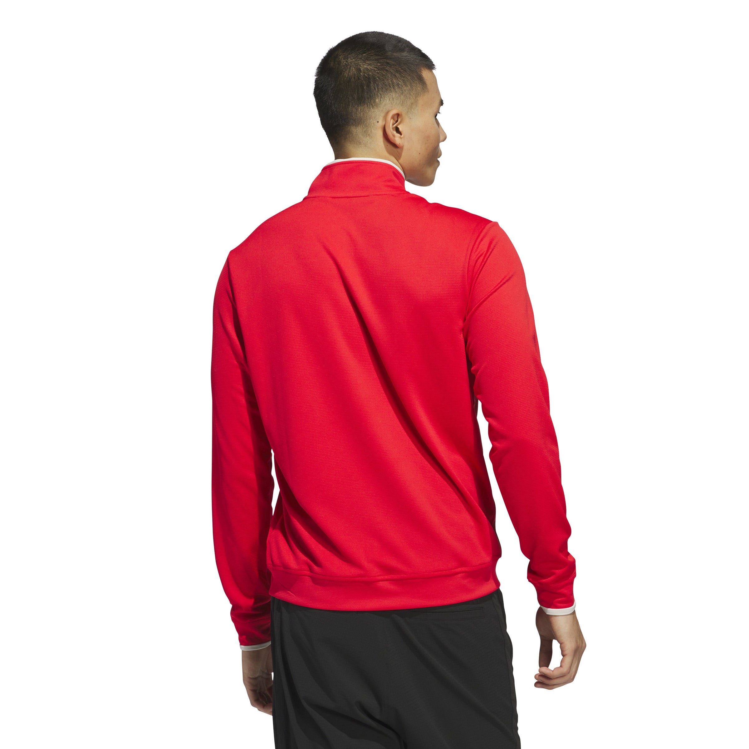 adidas UPF Lightweight 1/4 Zip Pullover - Pure Ruby